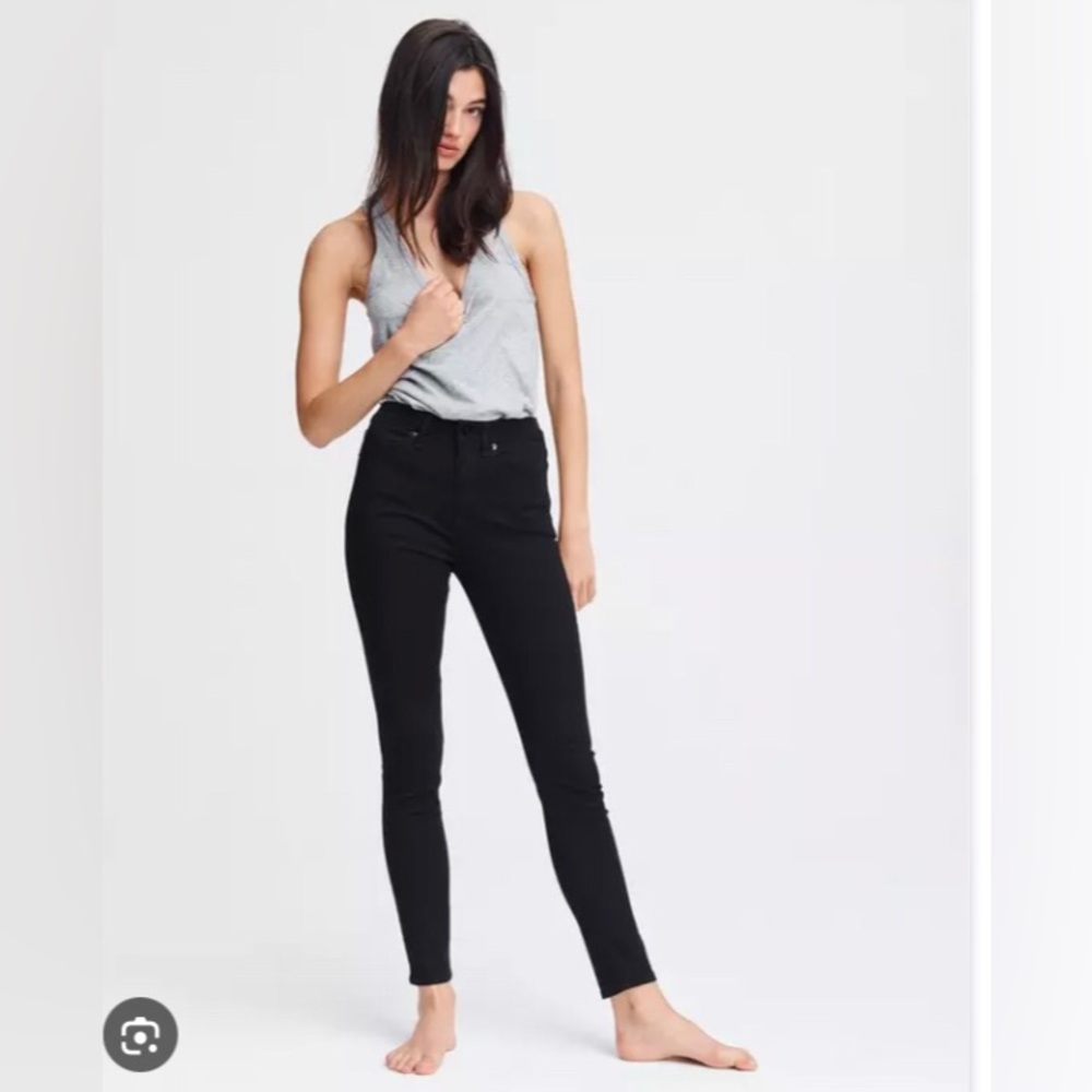 NWT Rag & Bone High Rise Nina Black Jeans